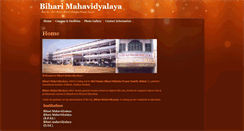 Desktop Screenshot of biharicollege.org