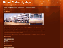 Tablet Screenshot of biharicollege.org